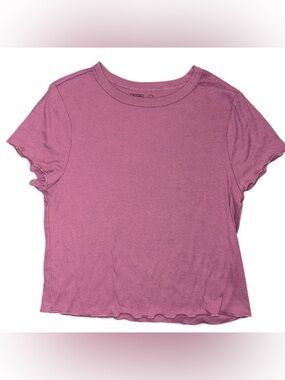 Rebel Sky Casual Mauve Short Sleeve Tee